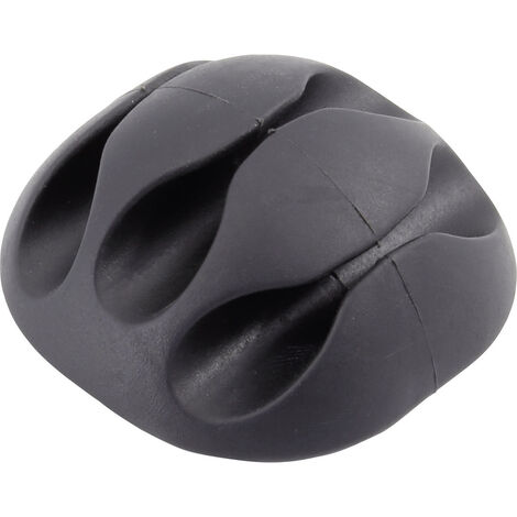 TRU COMPONENTS Kabelhalter selbstklebend TC-6646580 Bündel-Ø-Bereich 8 mm (max) Schwarz 1 St.