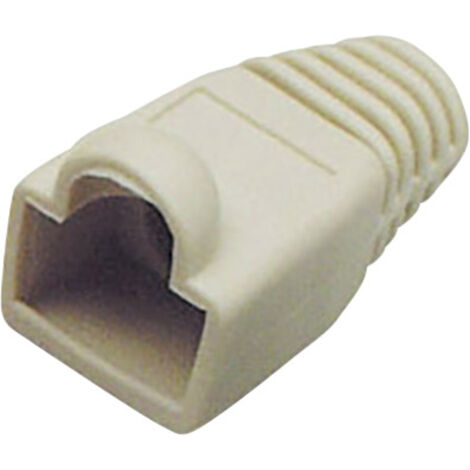 TRU COMPONENTS  Knickschutztülle für RJ45 Stecker 1582602 Knickschutztülle    Grau 1 St.