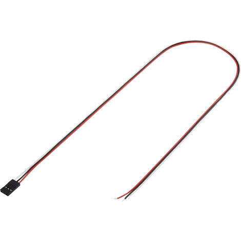 TRU COMPONENTS Konfektionierte Litze  Polzahl Gesamt 3 Rastermaß: 2.54 mm 1244003 1 St.