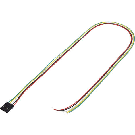 TRU COMPONENTS Konfektionierte Litze  Polzahl Gesamt 5 Rastermaß: 2.54 mm 1244005 1 St.