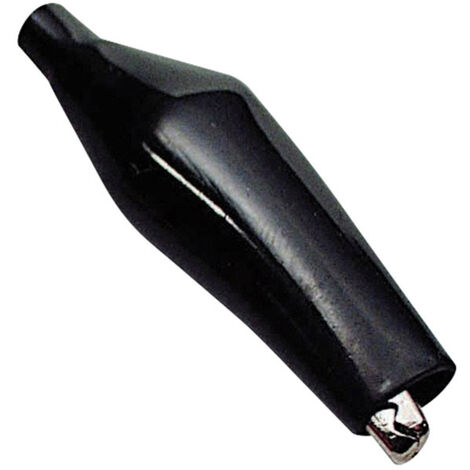 TRU COMPONENTS  Krokodilklemme Schwarz Klemmbereich max.: 9 mm Länge: 28 mm 1 St.