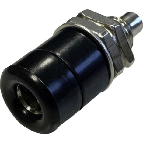 TRU COMPONENTS  Laborbuchse Buchse, Einbau vertikal Stift-Ø: 4 mm Schwarz 1 St.