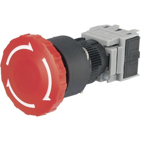 TRU COMPONENTS LAS1-BY-11TSA Not-Aus-Schalter 250 V/AC 3 A 1 Öffner, 1 Schließer IP40 1 St.