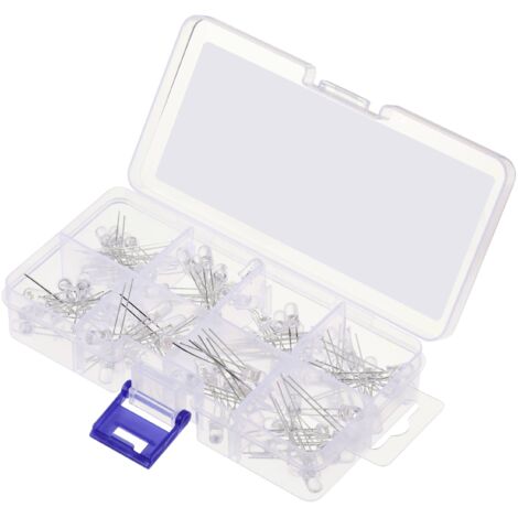 TRU COMPONENTS LED 5 mm Luminosité élevée 15 ° 30 mA 1.8 V, 3.4 V rouge, jaune, orange, bleu, vert, rose, blanc chaud, blanc pur C681312