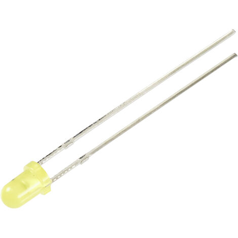 TRU COMPONENTS  LED bedrahtet  Gelb Rund 3 mm 330 mcd 30 ° 12 mA 5 V