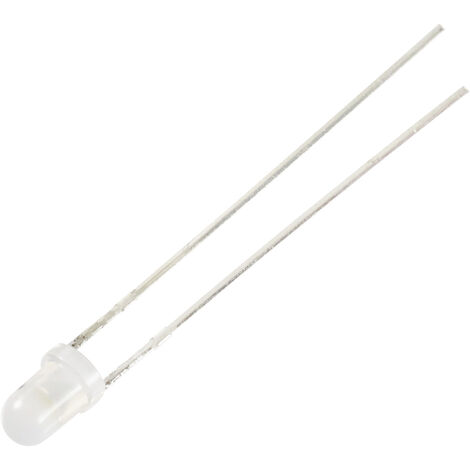 TRU COMPONENTS  LED bedrahtet  Warmweiß Rund 3 mm 1120 mcd 30 ° 12 mA 5 V