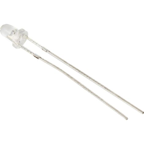 TRU COMPONENTS LED BLANC CHAUD DEMI-CERCLE 3 MM 70000 MCD 15 ° TC-13100948