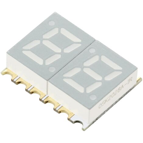 TRU COMPONENTS LED CMS jaune-vert 6 mcd Affichage à deux chiffres R729372