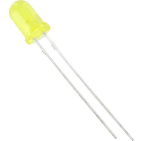 TRU COMPONENTS LED jaune rond 5 mm 275 mcd 50 ° 20 mA S442661