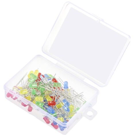 TRU COMPONENTS LED rouge, jaune, bleu, jaune-vert, blanc chaud rond 5 mm 90 mcd, 420 mcd, 2180 mcd, 19000 mcd 30 ° 20 mA 1.8 V, 2.4 V, 2.7 V, 3.4 V C871262