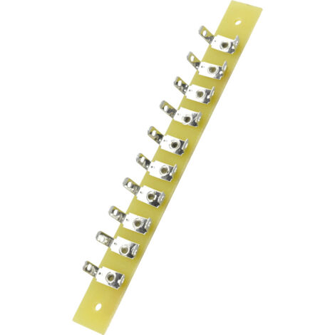 TRU COMPONENTS  Lötleiste einreihig Polzahl Gesamt 10 Epoxyd (L x B x H) 100 x 10 x 1.6 mm 1 St.