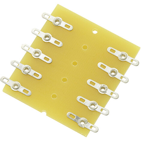 TRU COMPONENTS  Lötleiste zweireihig Polzahl Gesamt 10 Epoxyd (L x B x H) 43 x 38 x 1.6 mm 1 St.