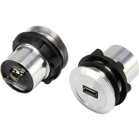 TRU COMPONENTS Micro USB-01 Micro USB-Einbaubuchse 2.0 Buchse, Einbau Micro USB Buchse auf Micro USB