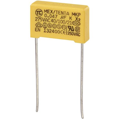 TRU COMPONENTS MKP-X2 1 pc(s) Condensateur anti-parasite MKP-X2 sortie radiale 0.068 µF 275 V/AC 10 % 15 mm (L x l x H) 18 x 5 x 11 mm S882291