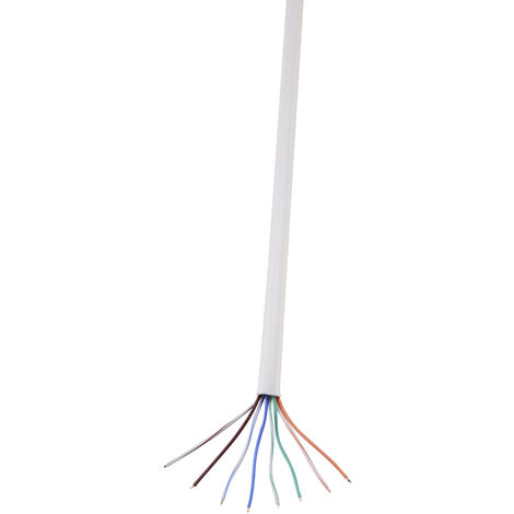 TRU COMPONENTS Netzwerkkabel CAT 5e U/UTP 4 x 2 x 0.14 mm² Weiß 100 m