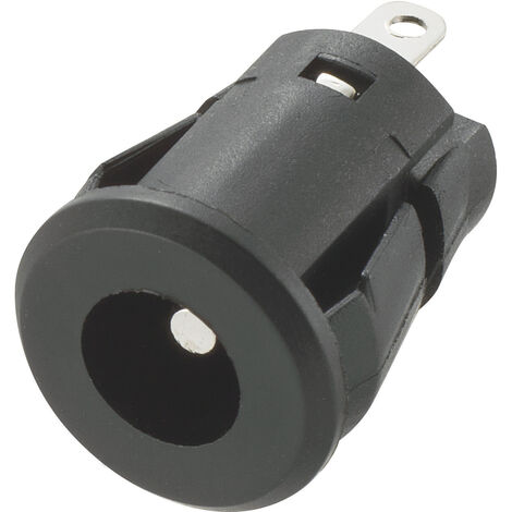 TRU COMPONENTS  Niedervolt-Steckverbinder Buchse, Einbau vertikal  5.8 mm 2.5 mm 1 St.