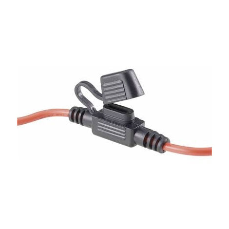 Tru Components – Porte-fusible automobile 1587910 – Mini-fusible plat 30 A 32 V/DC – Câble rouge 260 mm – Démontable, 1 pc - DC 1 PC