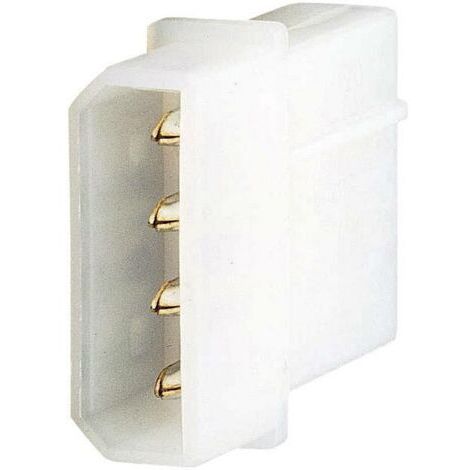TRU COMPONENTS Prise d'alimentation femelle PC Avec contacts. blanc Contenu: 1 pc(s) S496081