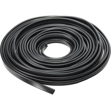 Tru Components – Profilé de protection PVC noir 10 m – Largeur 11 cm – Pour surfaces variées – Protection contre chocs et éraflures - W602872