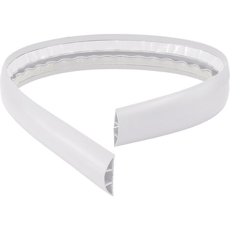 TRU COMPONENTS Protège-câbles 1565440 PVC blanc Nombre de canaux: 1 1800 mm Contenu: 1.8 m S831171