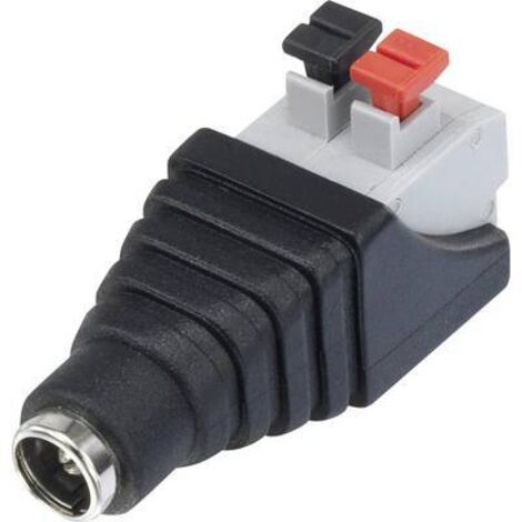 TRU COMPONENTS QT-DC2.1F Elément de liaison pour courant faible femelle, droit 5.5 mm 2.1 mm 1 pc(s) A741132