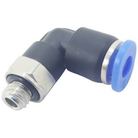 TRU COMPONENTS Raccord coudé PL6-M5C Ø de tuyau: 6 mm Taille du filetage: M5 x 0.8 1 pc(s) X938412