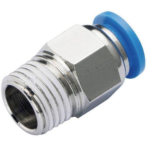 TRU COMPONENTS RACCORD DROIT TC-10462456 PC6-01 Ø DE TUYAU: 6 MM TAILLE DU FILETAGE: R1/8 1 PC(S)