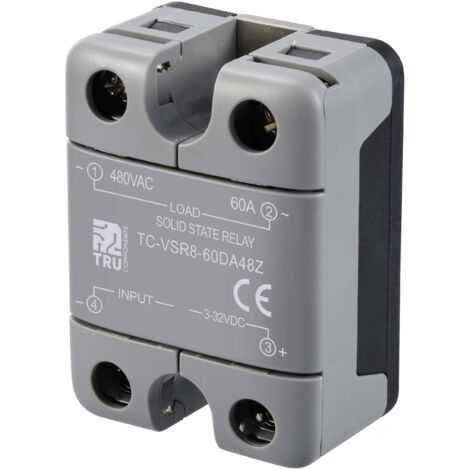 TRU COMPONENTS Relais à semi-conducteurs TC-12705364 60 A Tension de contact (max.): 480 V/AC à commutation au zéro de