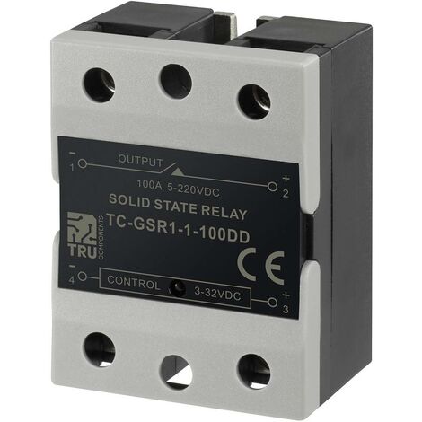 TRU COMPONENTS Relè a semiconduttore TC-GSR-1-100DD 100 A Tens.comm.max: 220 V/DC Commutazione in corrente continua 1 p