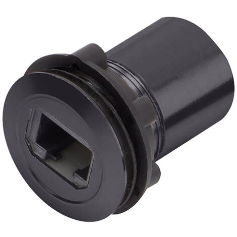 TRU COMPONENTS RJ45-02-BK RJ-Einbaubuchse RJ45 CAT5 8/8 1417397 Buchse, Einbau    Schwarz 1 St.