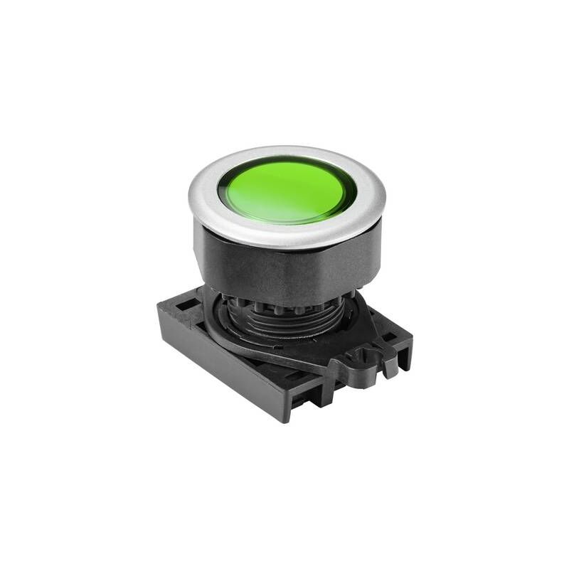 Tru Components - S3PFU-P3G bouton poussoir à pression bouton vert (transparent) 1 pc(s) TC-10343976