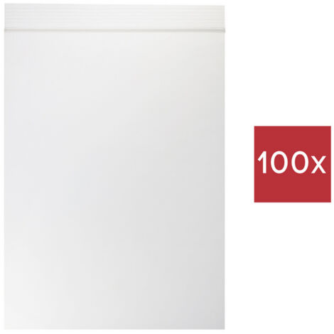 TRU COMPONENTS Sachet à fermeture pression sans bande d'inscription (L x l) 120 mm x 80 mm transpare