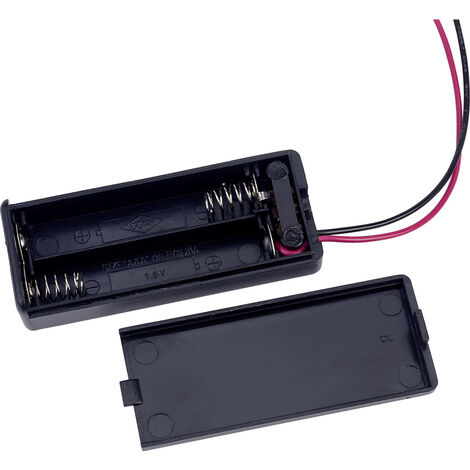 TRU COMPONENTS SBH421-1AS Batteriehalter 2x Micro (AAA) Kabel