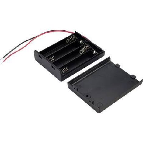 TRU COMPONENTS SBH441A Support de pile 4x LR3 (AAA) raccordement par fils X458941
