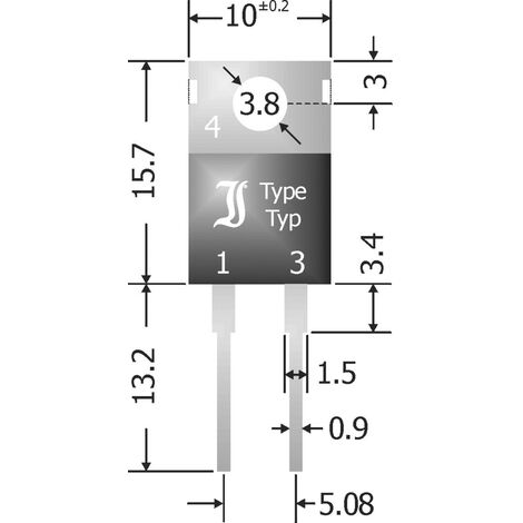TRU COMPONENTS Schottky-Barriere-Gleichrichterdiode TC-SBT1040 TO-220AC 40 V 10 A