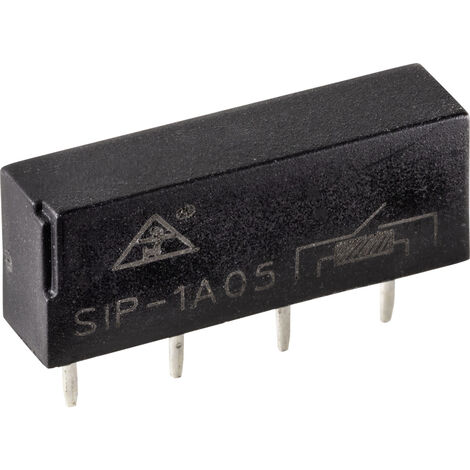 TRU COMPONENTS SIP1A05 Reed-Relais 1 Schließer 5 V/DC 0.5 A 10 W SIP-4