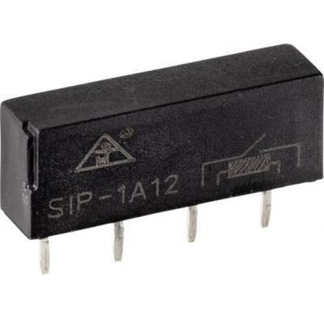 TRU COMPONENTS SIP1A12 Relais Reed 1 NO (T) 12 V/DC 0.5 A 10 W SIP-4 A428672