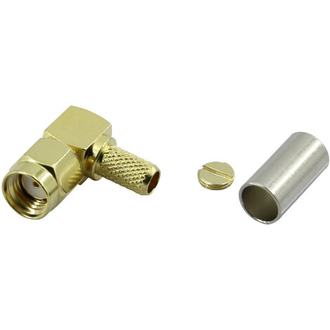 TRU COMPONENTS SMA-JWC-RG58 1372237 SMA-Reverse-Steckverbinder Stecker, gewinkelt 50 Ω 1 St.