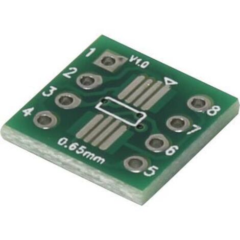 TRU COMPONENTS SOP8 Platine d'expérimentation Epoxy (L x l) 12 mm x 12 mm 35 µm Pas 2.54 mm Contenu 1 pc(s) S865131