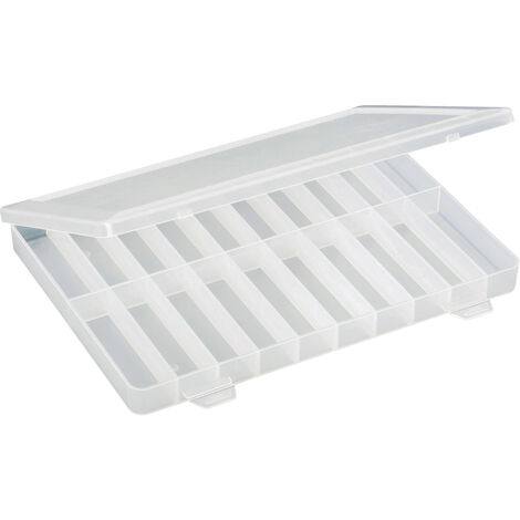 TRU COMPONENTS  Sortimentskasten (L x B x H) 250 x 180 x 24 mm Anzahl Fächer: 20 feste Unterteilung