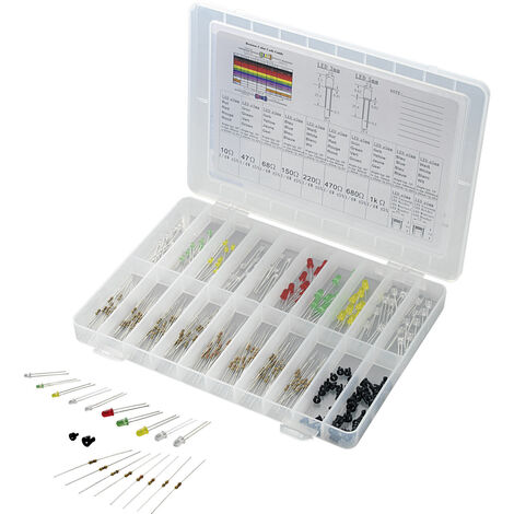 TRU COMPONENTS STD-LEDS LED-Sortiment Rot, Grün, Gelb, Blau, Weiß Rund 3 mm, 5 mm