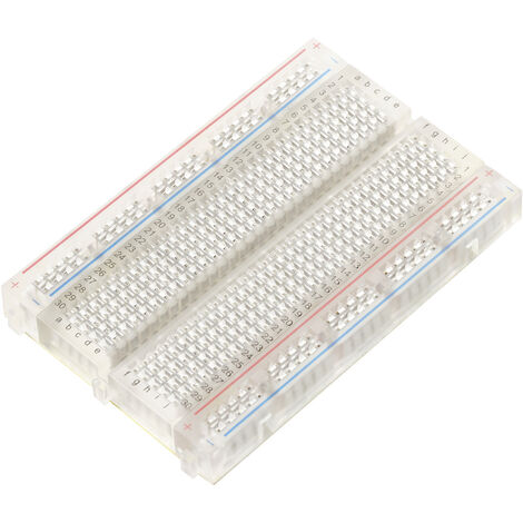 TRU COMPONENTS  Steckplatine selbstklebend Transparent Polzahl Gesamt 400 (L x B) 82.5 mm x 54.6 mm