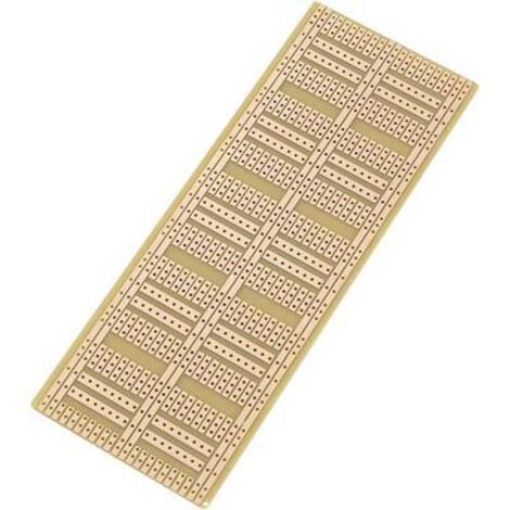 TRU COMPONENTS SU527181 Platine pour circuits intégrés Bakélite (L x l) 60 mm x 160 mm 35 µm Pas 2.54 mm Contenu 1 pc(s) S479571