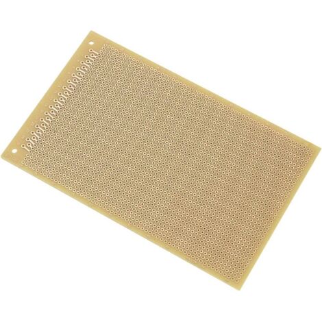 TRU COMPONENTS SU527453 Platine Euro Bakélite (L x l) 16 cm x 10 cm 35 µm Pas 2.54 mm Contenu 1 pc(s)