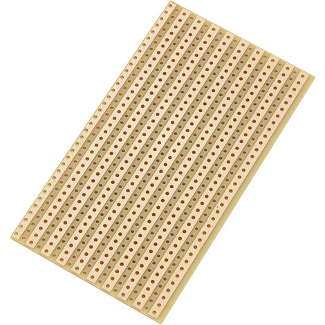 TRU COMPONENTS SU527610 Europlatine  Hartpapier (L x B) 90 mm x 50 mm 35 µm Rastermaß 5.08 mm Inhalt