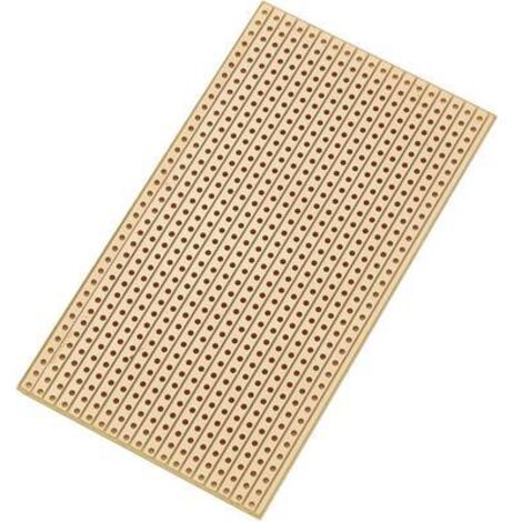TRU COMPONENTS SU527629 Platine Euro Bakélite (L x l) 90 mm x 50 mm 35 µm Pas 2.54 mm Contenu 1 pc(s) S479941