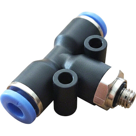 TRU COMPONENTS T-Verbinder TC-13863048 PB6-M5    Rohr-Ø: 6 mm  Gewinde-Maß: M5 1 St.