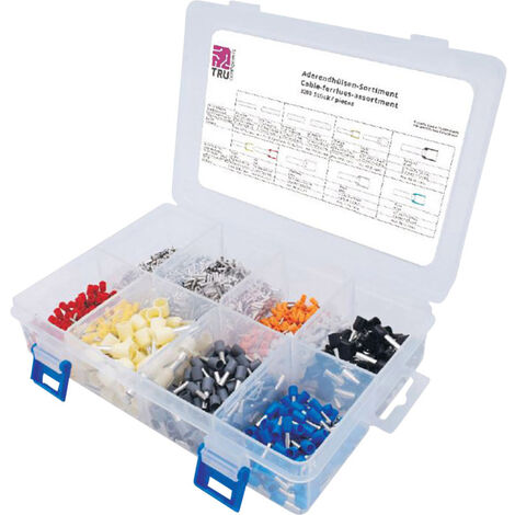 TRU COMPONENTS T1711C002 Aderendhülsen-Sortiment 0.5 mm², 0.75 mm², 1.0 mm², 1.5 mm², 2.5 mm², 4 mm²