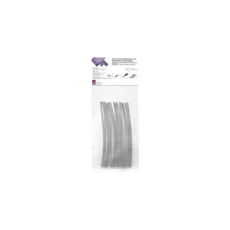 Assortiment de gaines thermorétractables 3:1 Tru Components gris ø avant retreint: 1.50 mm 15 pc(s)
