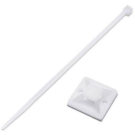 TRU COMPONENTS T1904CA038 Assortiment de serre-câbles 100 mm 2.50 mm incolore 20 parties